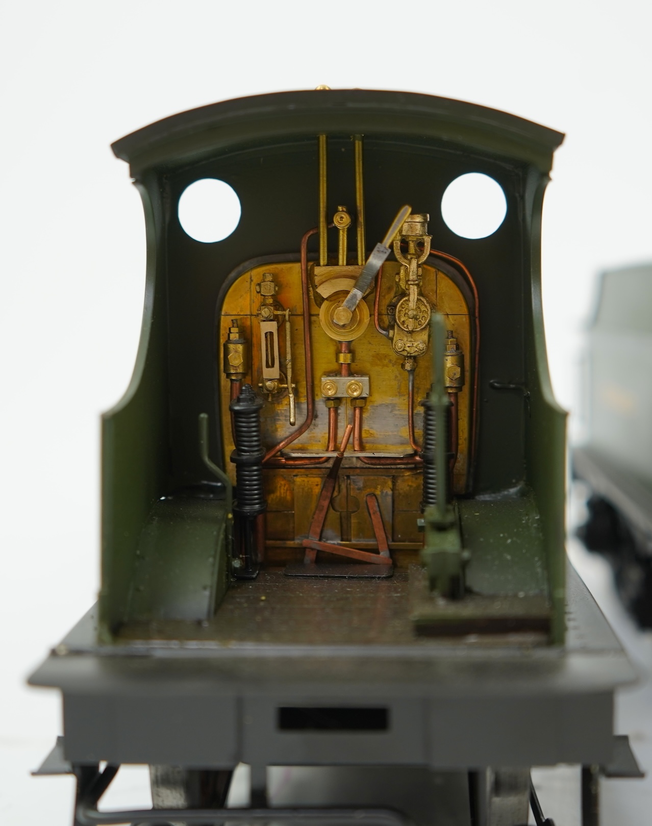 A Gauge One model of a GWR Dean Goods, 0-6-0 tender locomotive, 2516, the model is unpowered in order to allow for a high level of detailing of the valve gear between the frames.
